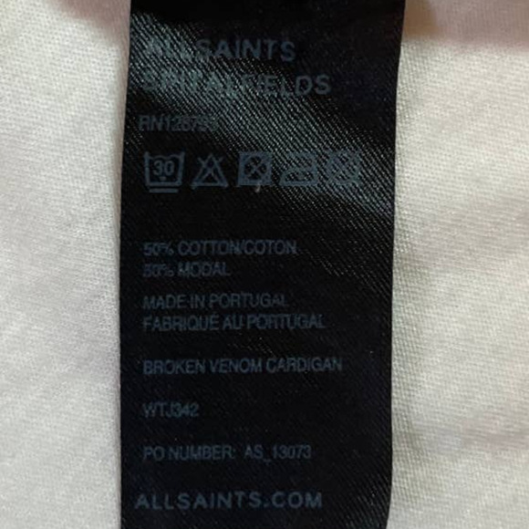 AllSaints Spitalfields brown tie dyed cardigan 10, boho, festival. western - Picture 8 of 8